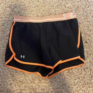 Orange & Black Under Amour Shorts